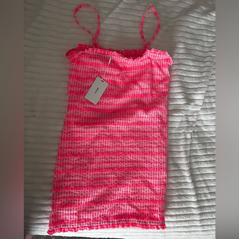 Mikoh Swimwear Pink Ruffle Dress